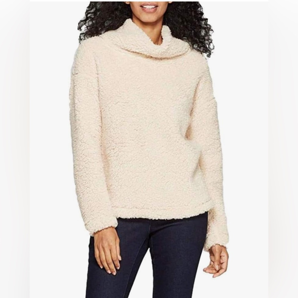 A New Day Women's Any Day Turtleneck Sherpa Pullover Sweatshirt